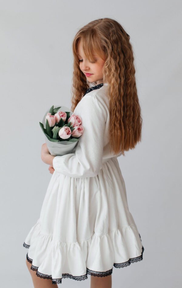 Сукня з мереживом (айворі)