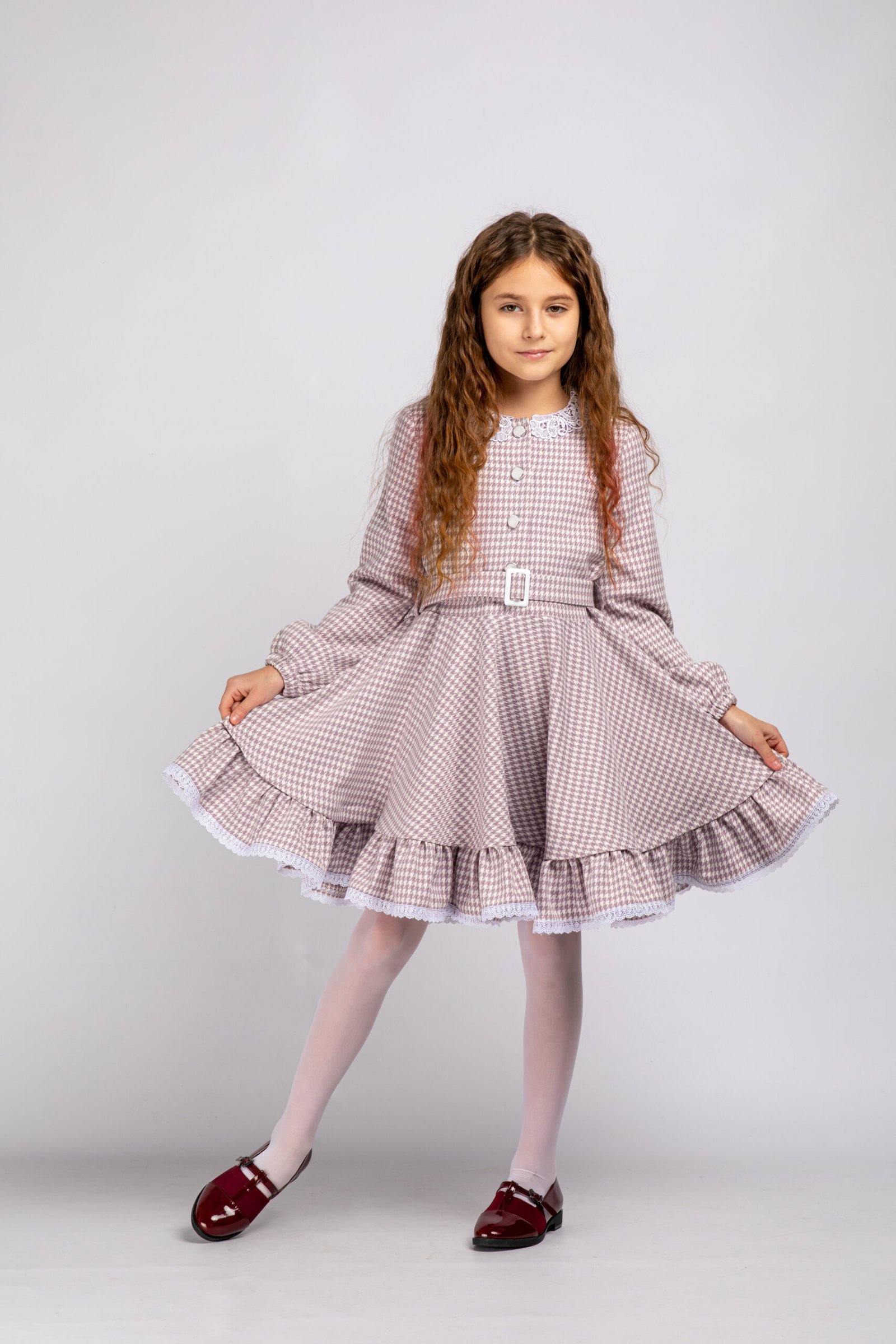 СУКНЯ З РЮШАМИ (РОЖЕВА)