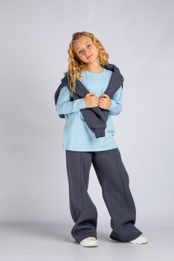 ЛОНГСЛІВ БЛАКИТНИЙ (unisex) - Зображення 9