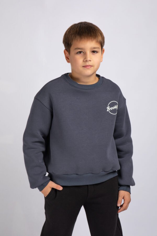 СВІТШОТ БАЗОВИЙ тринитка (графіт, синій, зелений, меланж) boy