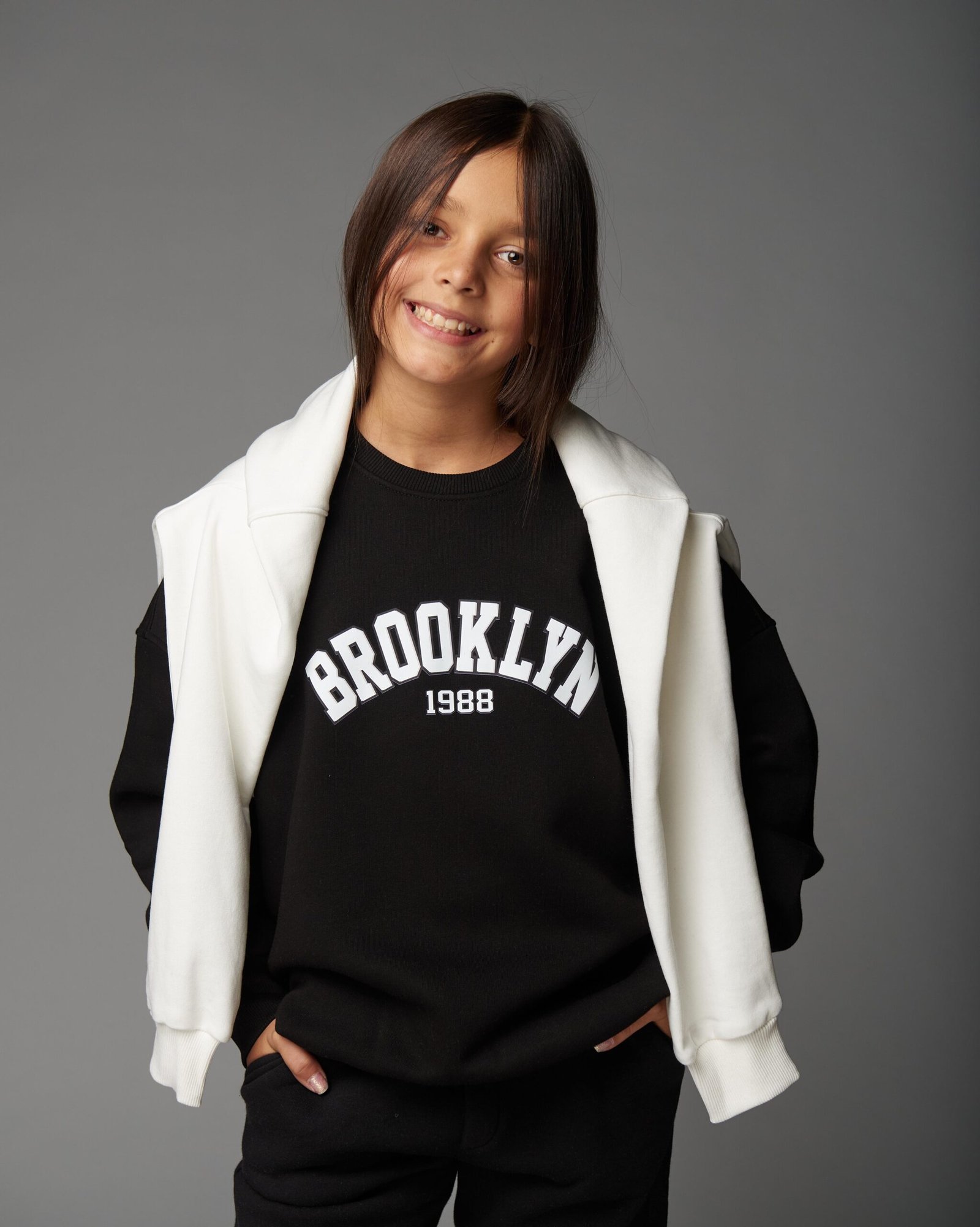 СВІТШОТ БАЗОВИЙ без утеплення "BROOKLYN" чорний