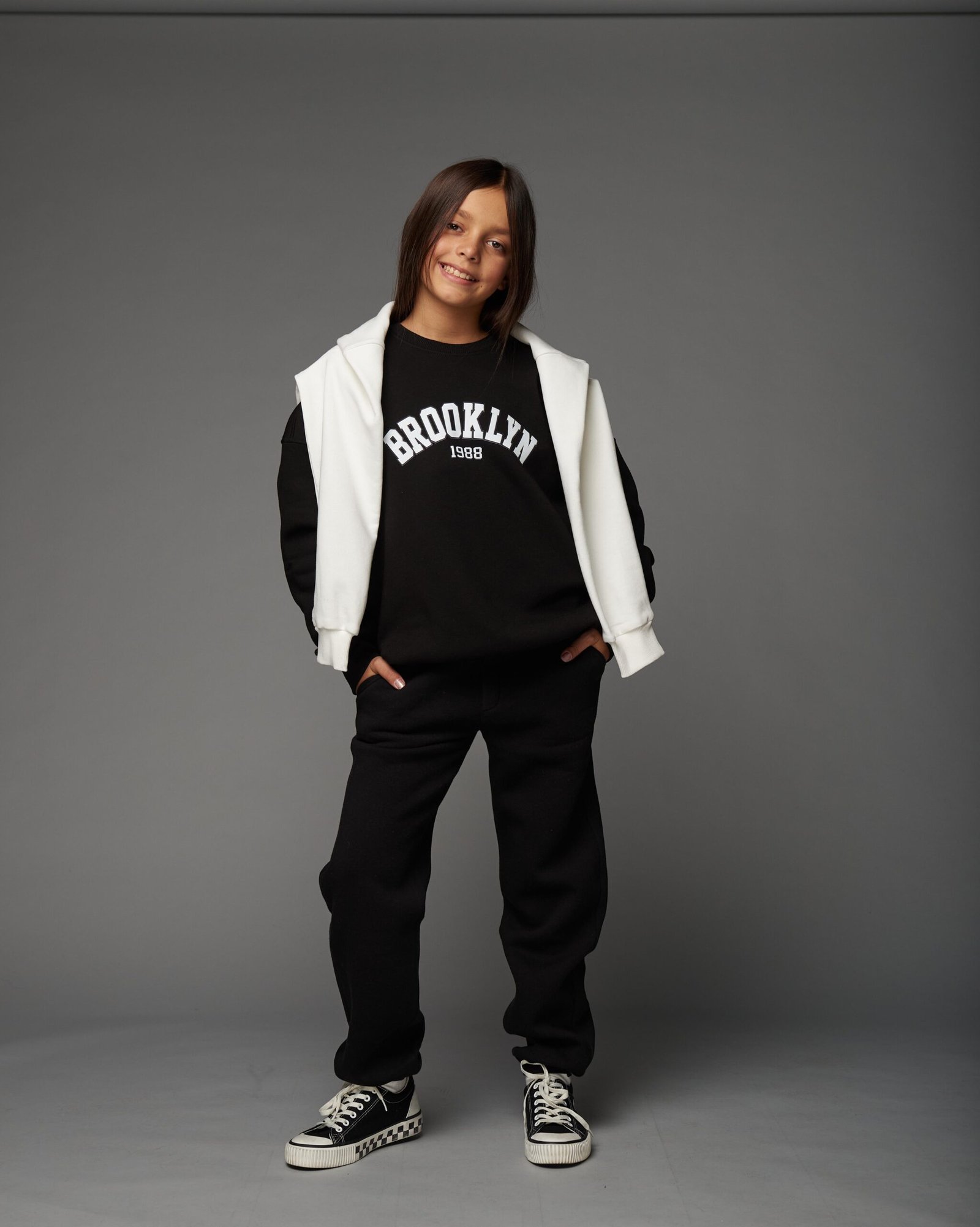 СВІТШОТ БАЗОВИЙ без утеплення "BROOKLYN" чорний - Зображення 3