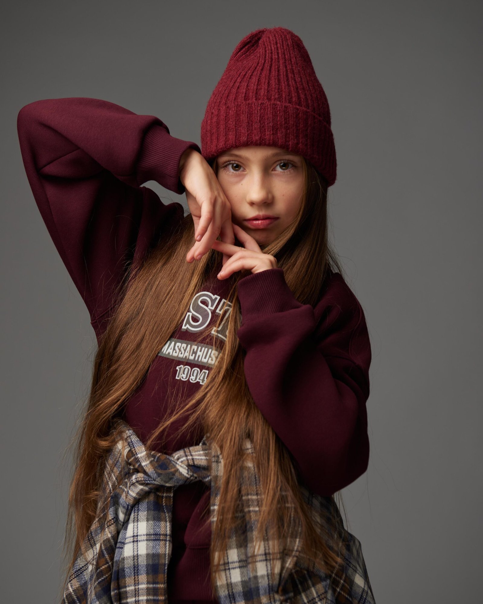 СВІТШОТ BOSTON утеплення бордо - Зображення 2