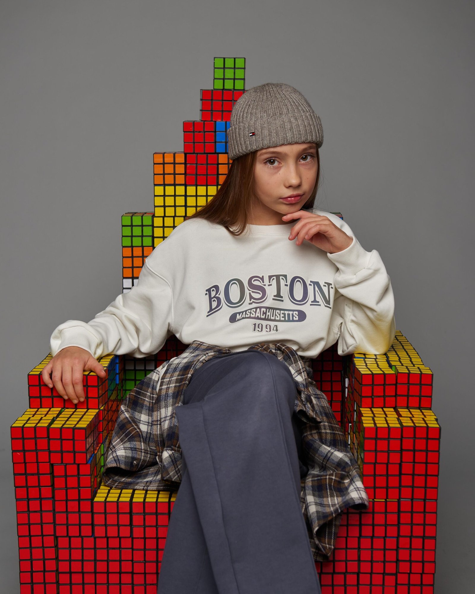 СВІТШОТ BOSTON утеплення молочний - Зображення 4