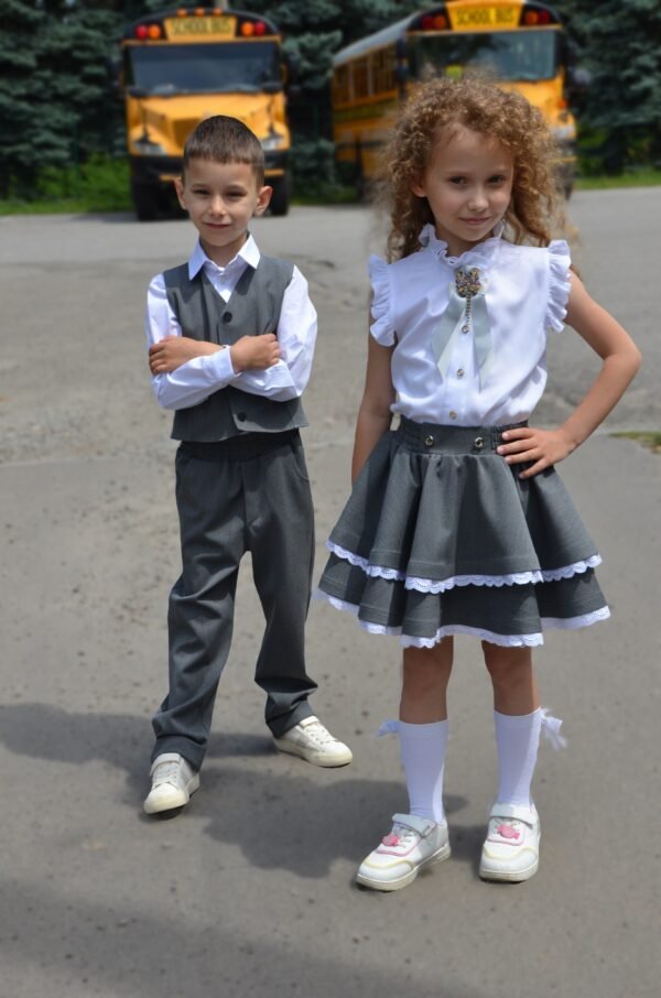ШТАНИ для хлопчика сірі SCHOOL 2025 - Зображення 4