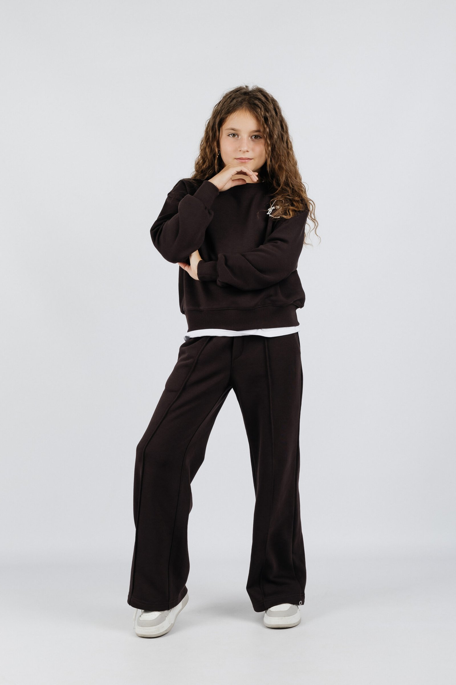 СВІТШОТ БАЗОВИЙ без утеплення "BROOKLYN" коричневий - Зображення 2