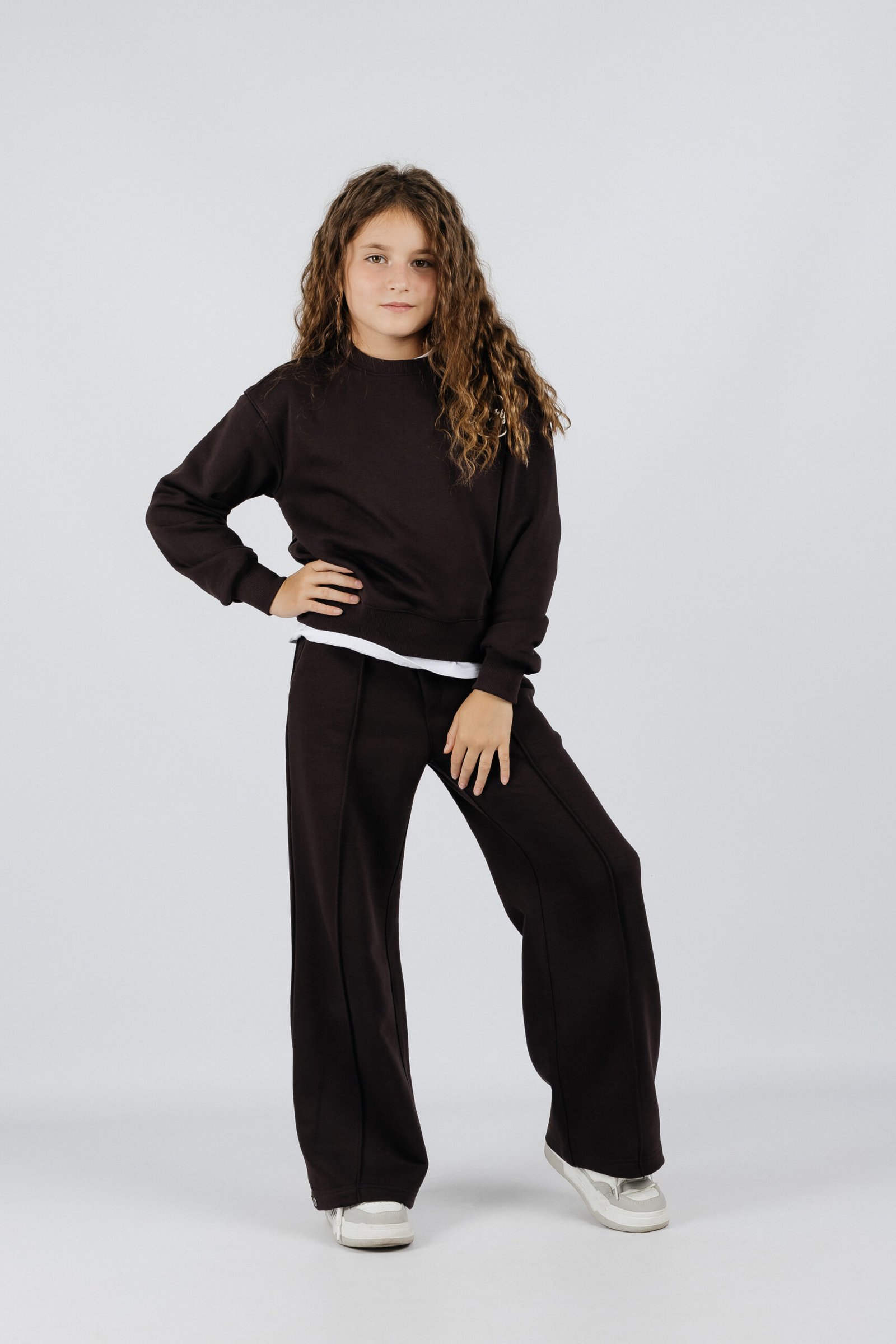 СВІТШОТ БАЗОВИЙ без утеплення "BROOKLYN" коричневий - Зображення 4