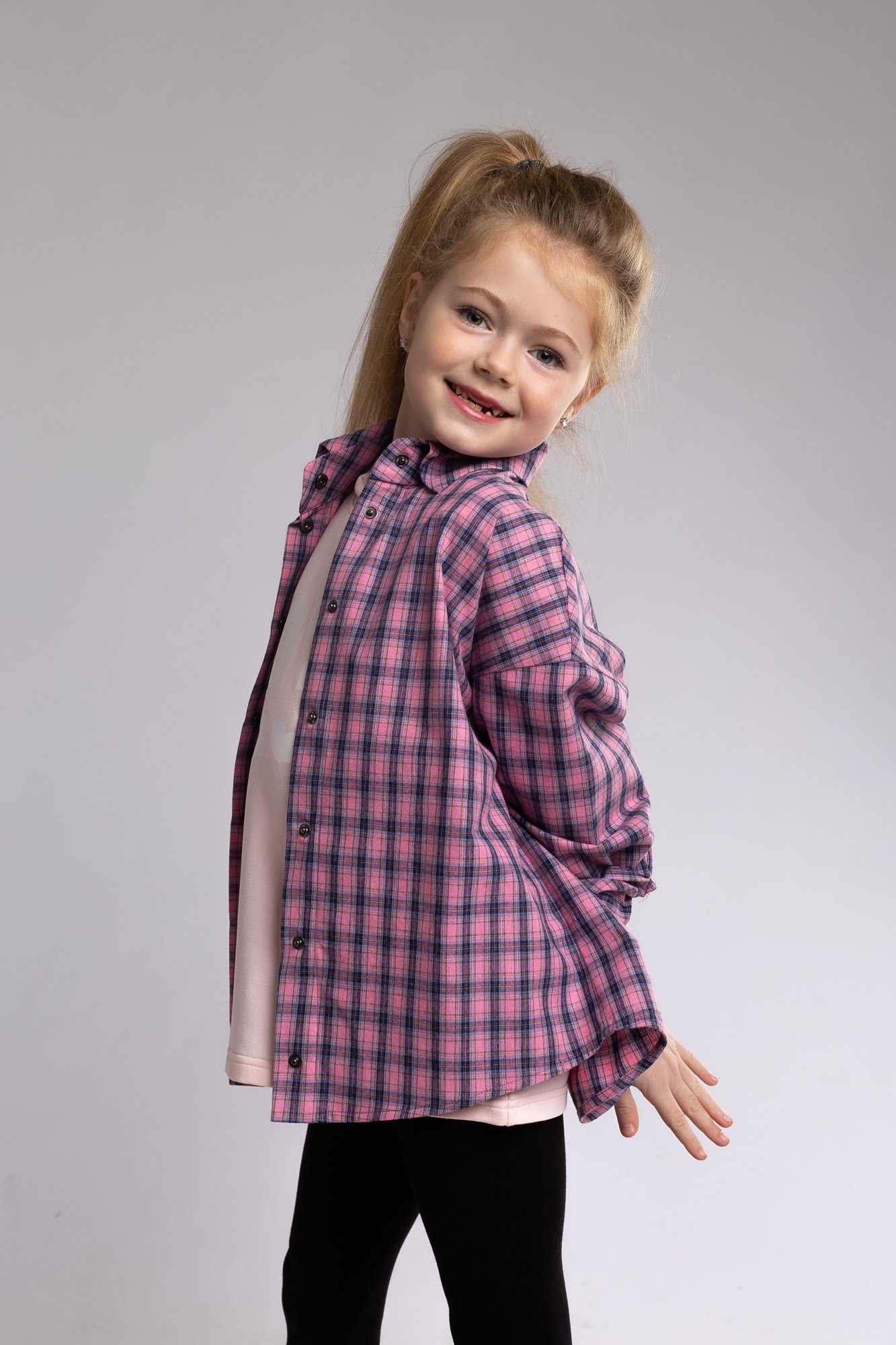 СОРОЧКА з м'якої бавовни РОЖЕВА - Зображення 8