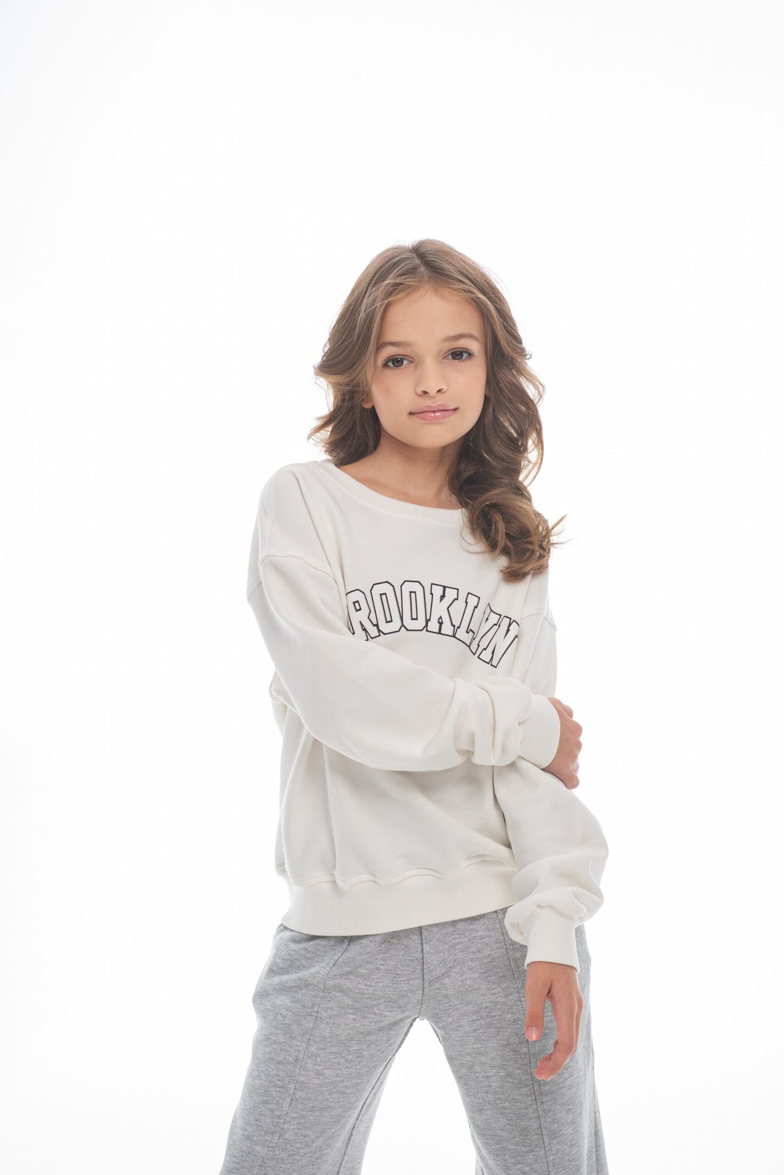 СВІТШОТ BROOKLYN утеплення молочний